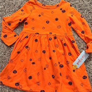NWT girls’ 3t Halloween Dress with Pumpkin Print